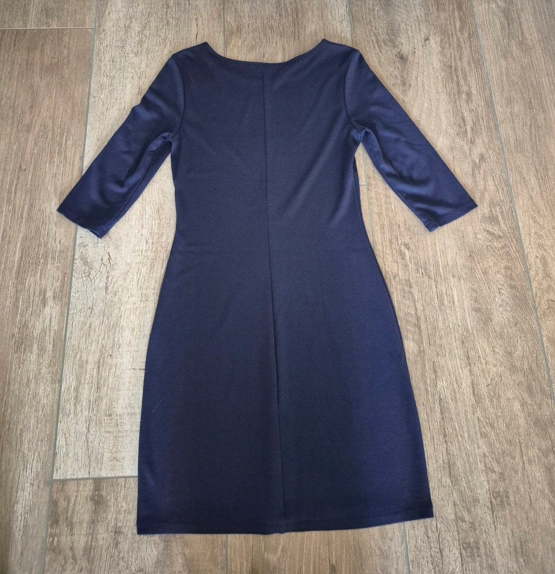 Donkerblauwe jurk maat M, Hema, Maat 38/40 (M), Blauw, Ophalen of Verzenden, Zo goed als nieuw