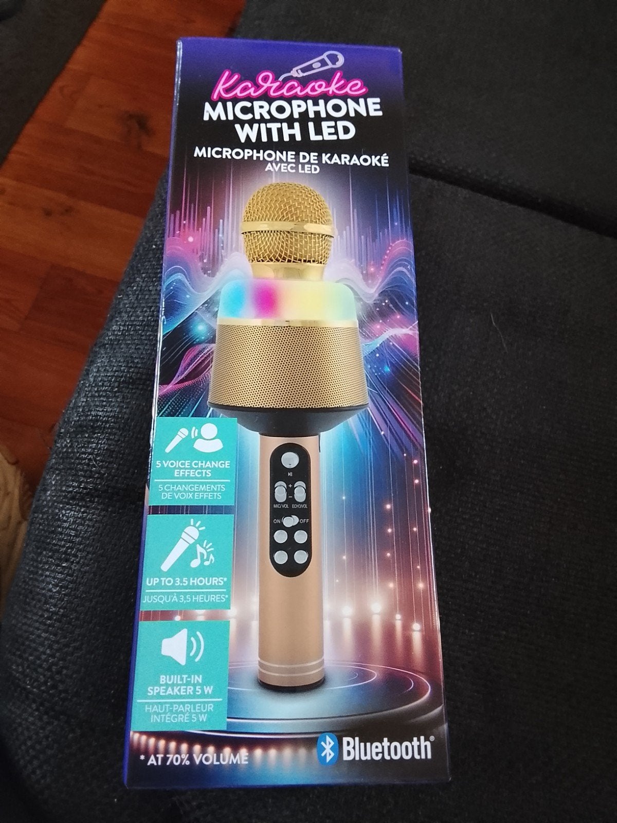 Karaoke Microfoon met LED - Zing de sterren van de hemel!, Ophalen of Verzenden