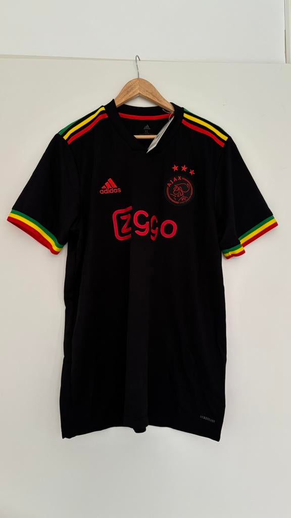 Origineel Ajax 3e shirt - Bob Marley - three little birds XL, Kleding | Heren, Ophalen of Verzenden, Nieuw, Maat 56/58 (XL), Zwart