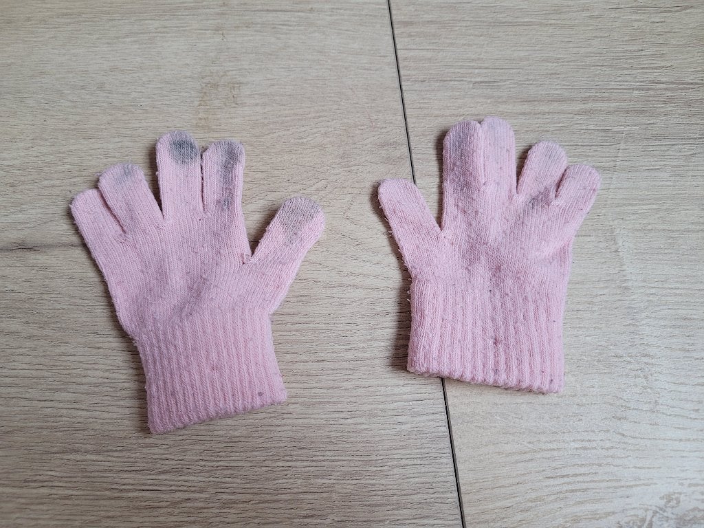 H&M roze gebreide handschoentjes maat 3/4 jaar ~ SJ2701, Kinderen en Baby's, Kinderkleding | Mutsen, Sjaals en Handschoenen, Gebruikt