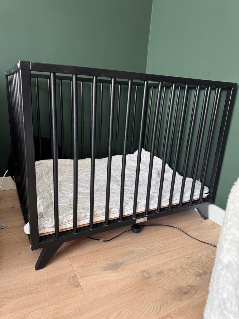 Bopita Retro Box + Jollein boxkleed, Kinderen en Baby's, Boxen, Ophalen, Gebruikt, Rechthoekig, In hoogte verstelbaar