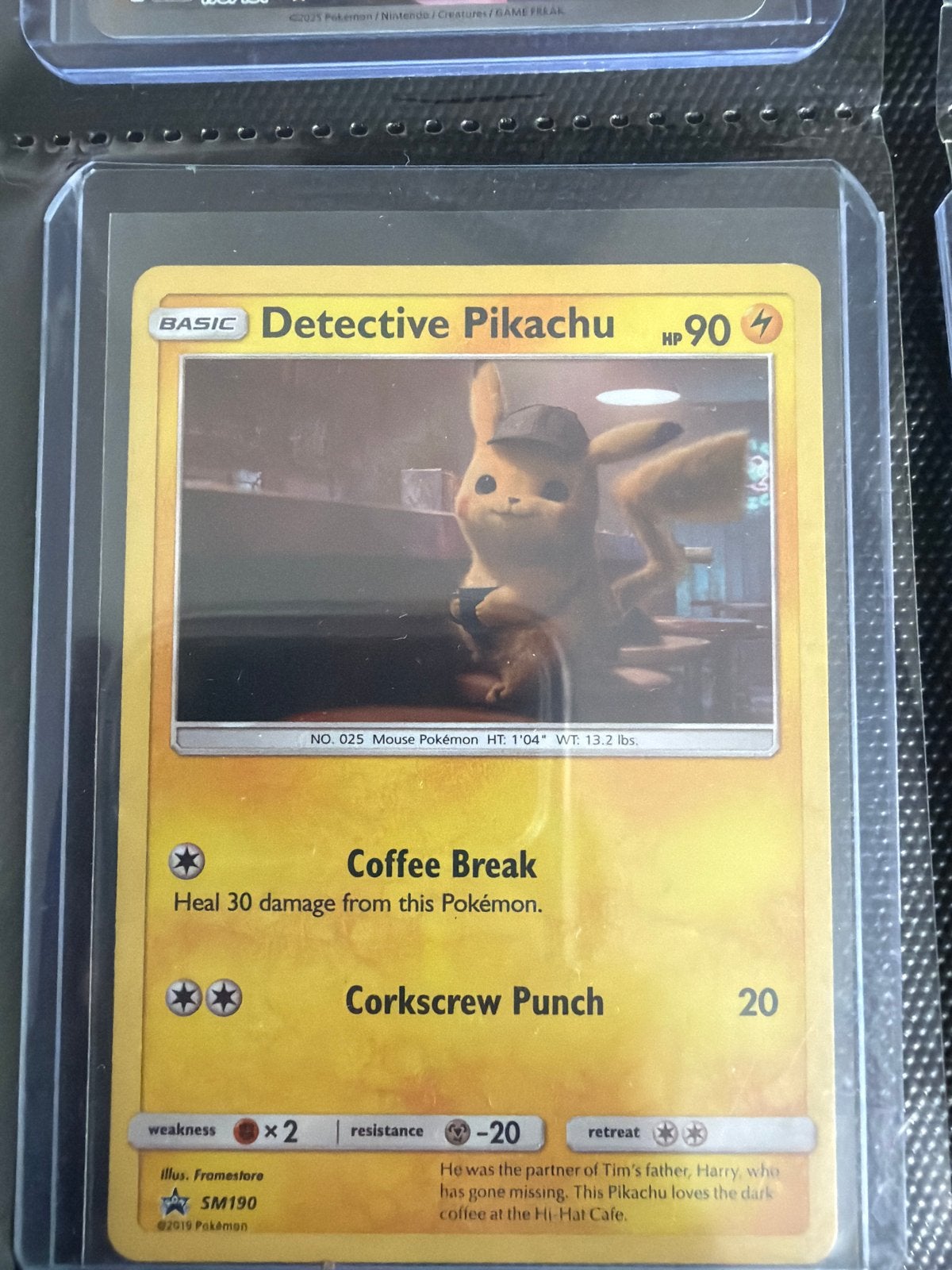 Pokémon Detective Pikachu SM190 Kaart, Ophalen of Verzenden, Zo goed als nieuw, Losse kaart