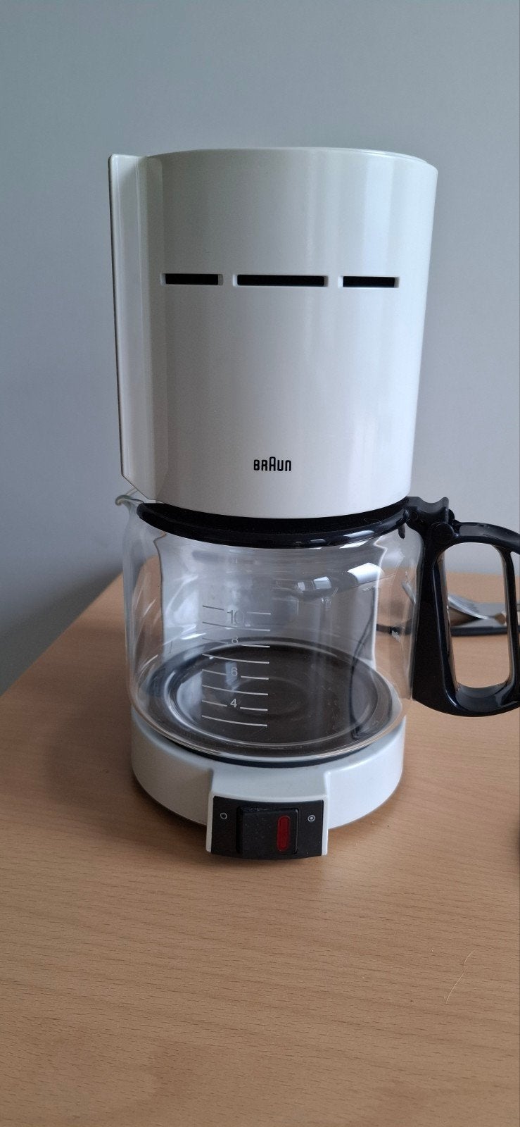 Braun Koffiemachine met Glazen Pot - Gebruikt, Witgoed en Apparatuur, Koffiezetapparaten, Ophalen, Gebruikt, Koffiemachine, Gemalen koffie