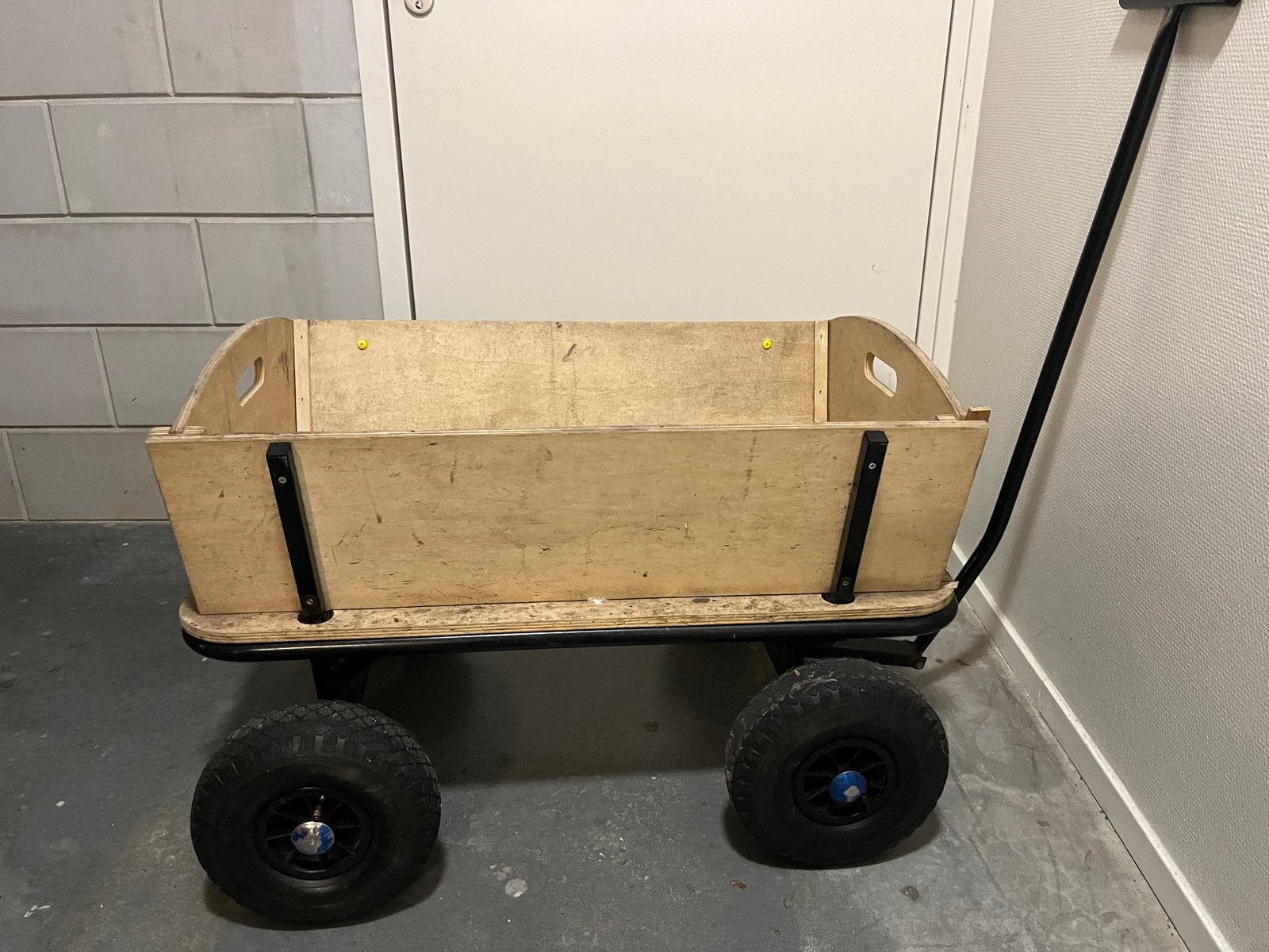 Bolderkar hout met luchtbanden, Caravans en Kamperen, Bolderkarren, Ophalen
