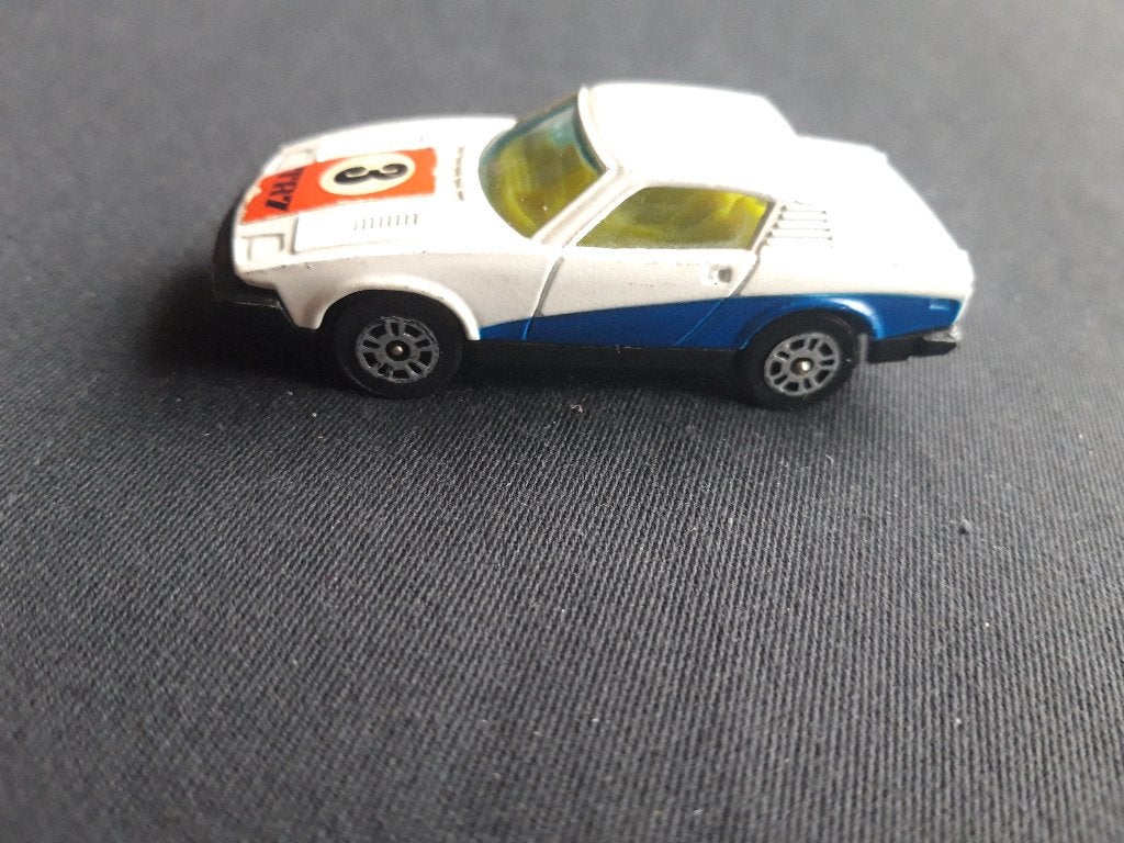 Triumph TR 7 wit/blauw – Corgi Junior 3 inch model, Ophalen of Verzenden, Zo goed als nieuw, Auto