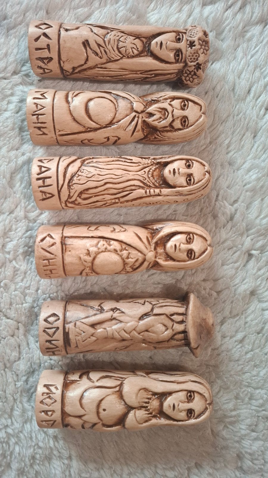 Noordse/viking Goden beeldjes. Alleen als geheel beschikb., Verzenden