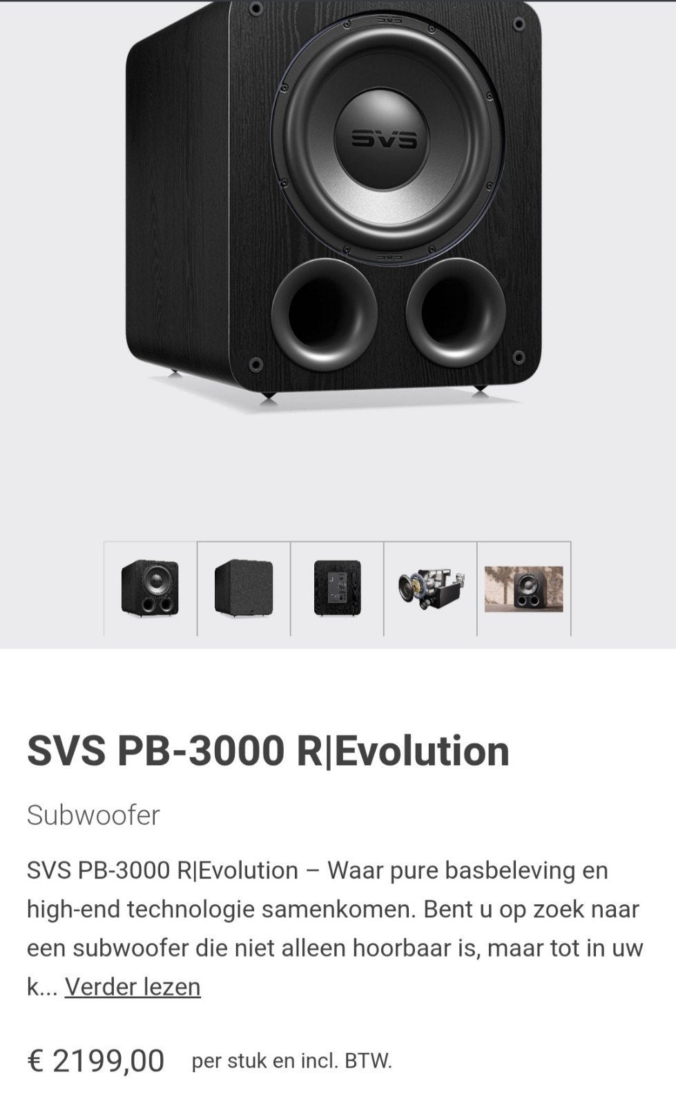 Svs pb-3000 evolution