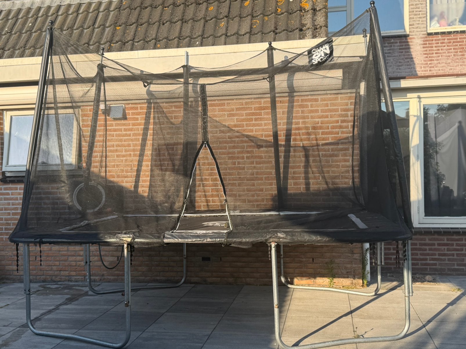 GRATIS trampoline, Tuin en Terras, Overkappingen, Ophalen, Gebruikt