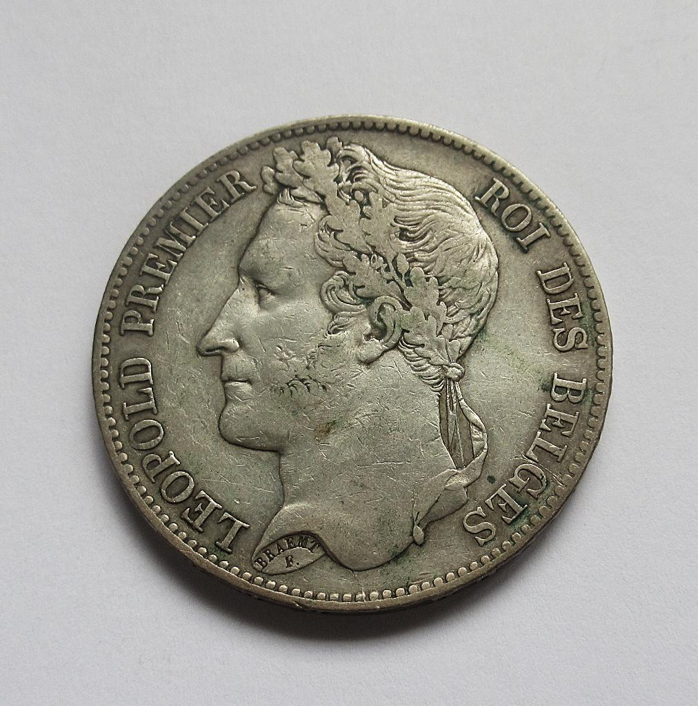 belgie 5 francs 1848, Verzenden, België, Zilver
