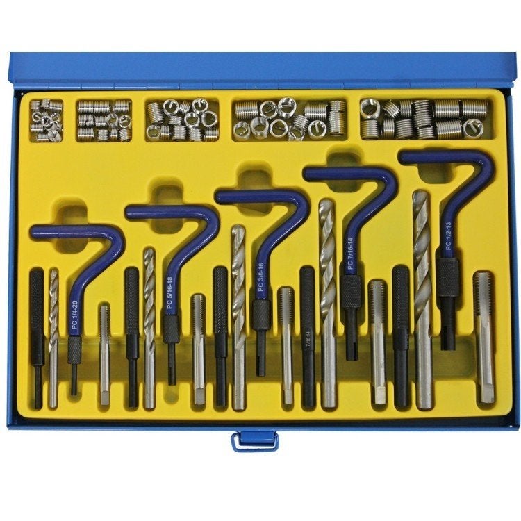 Helicoil set Engelse maten : 1/4" - 5/16 - 3/8" - 7/16" - 1/, Verzenden, Nieuw