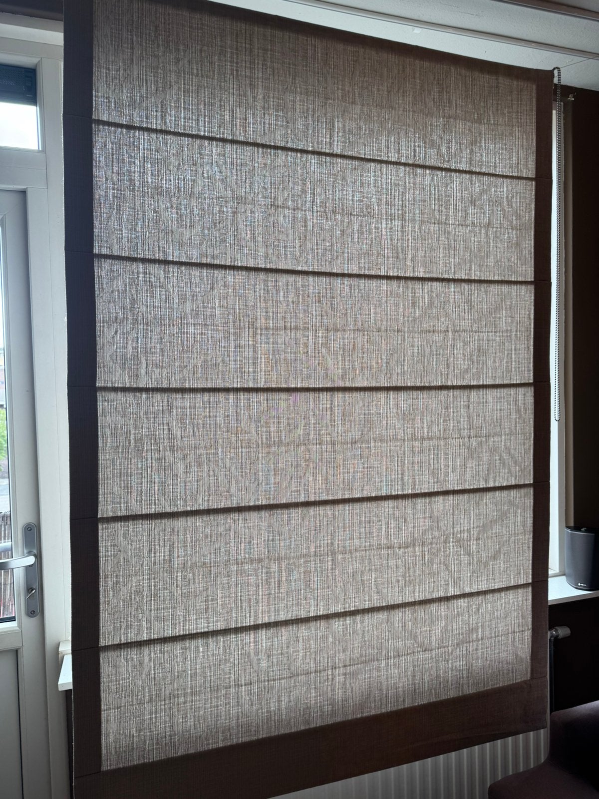 Arte Lux vouwgordijn / rolgordijn, Huis en Inrichting, Ophalen of Verzenden, Zo goed als nieuw, Beige, Gordijn