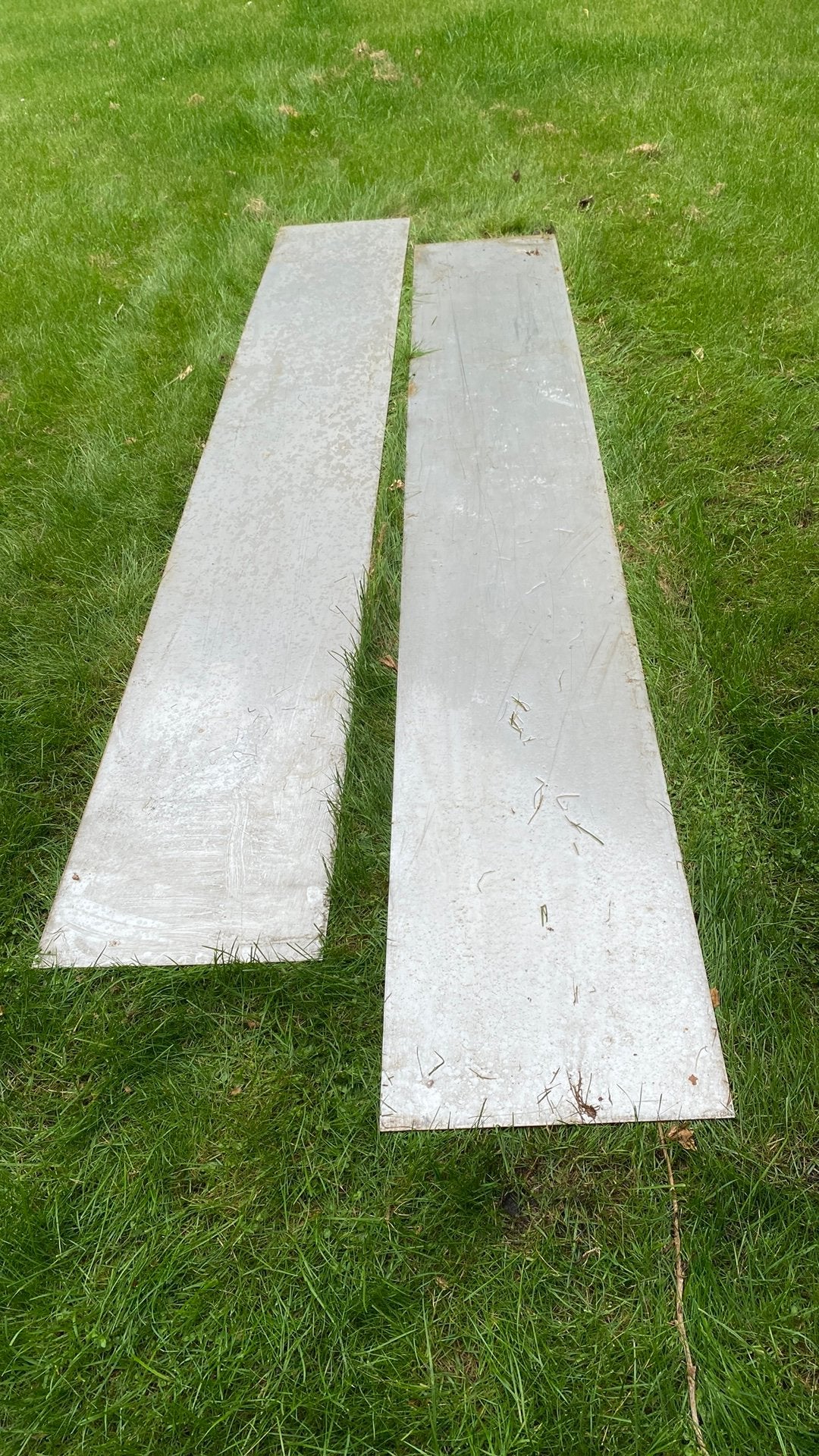 2 rvs platen, Doe-het-zelf en Verbouw, Metalen, Ophalen, Zo goed als nieuw, Overige metalen