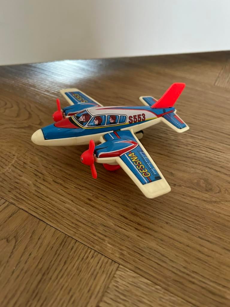 Speelgoed van Blik - Blikken vliegtuig Cessna S553., Ophalen of Verzenden