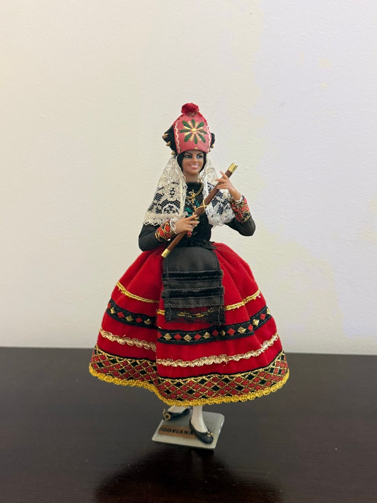 Vintage Segoviana Pop in Traditionele Klederdracht, Verzamelen, Poppen, Ophalen of Verzenden, Gebruikt, Pop