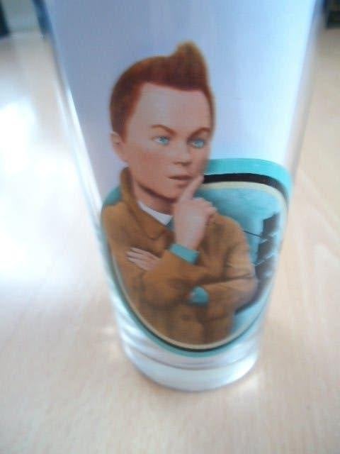 Kuifje, Tintin glas. Paramount Pictures 2011, Verzamelen, Ophalen of Verzenden, Kuifje, Zo goed als nieuw, Gebruiksvoorwerp