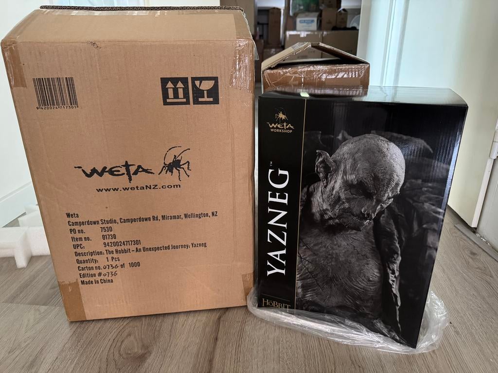 Weta statue Yazneg Lord of the Rings, Ophalen of Verzenden, Nieuw, Beeldje of Buste