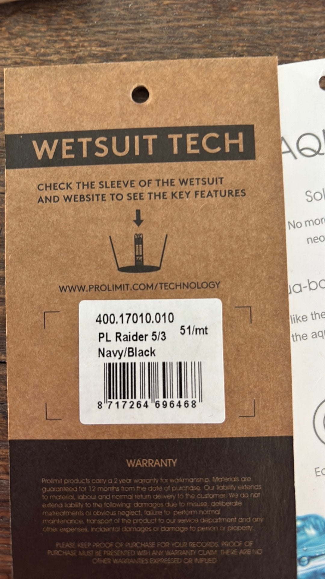 Prolimit Wetsuit 5/3 MT - Zo goed als nieuw, Ophalen of Verzenden, Zo goed als nieuw, Dame of Heer, Wetsuit