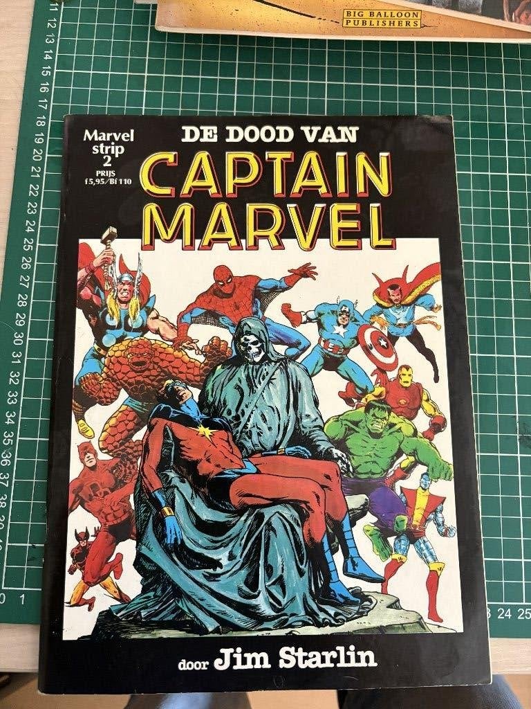 De Dood van Captain Marvel, Eén stripboek, Ophalen of Verzenden, Gelezen