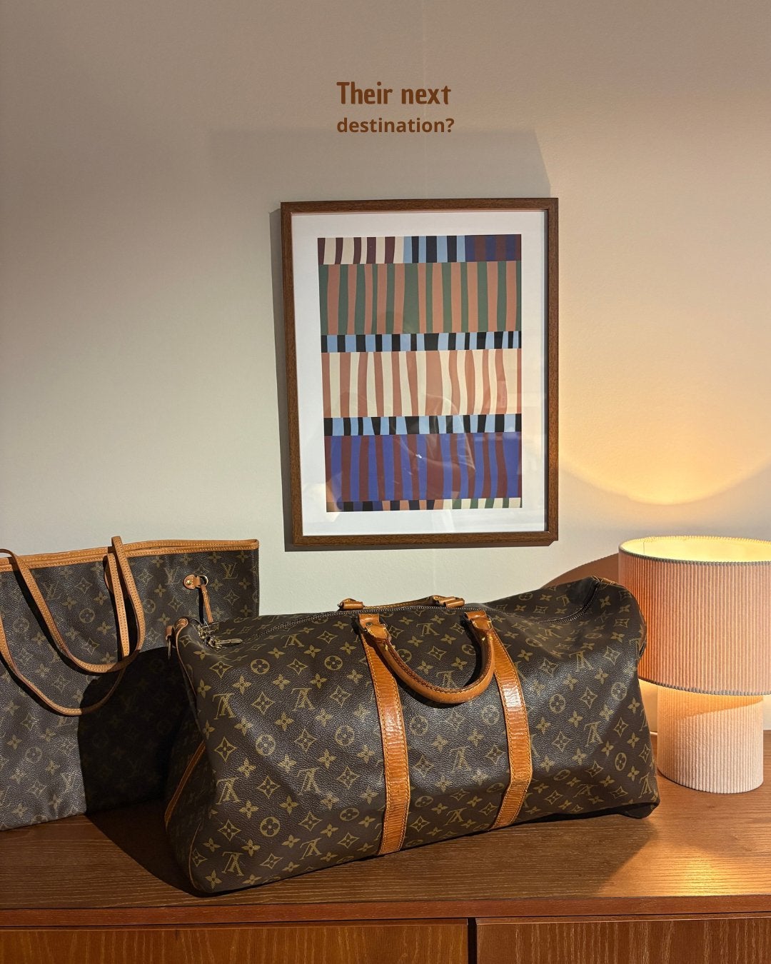 Prachtige Louis Vuitton Keepall 55, 40 tot 60 cm, Gebruikt, 20 tot 30 cm, Bruin