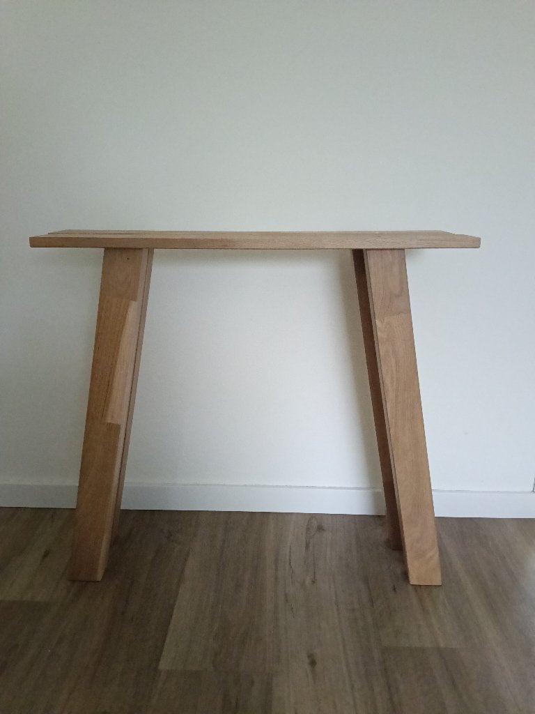 Woood Tablo - A-poten, Huis en Inrichting, Tafels | Eettafels, Ophalen, 50 tot 100 cm, Eikenhout, Nieuw