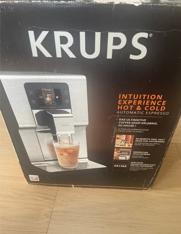 Krups Intuition Experience Hot & Cold, Witgoed en Apparatuur, Koffiezetapparaten, Espresso apparaat, Nieuw, 4 tot 10 kopjes, Koffiebonen