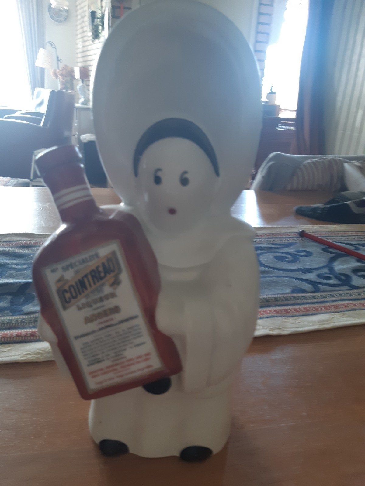 Vintage Cointreau Monnik Fles - Porcelaine de Chauvigny, Antiek en Kunst, Ophalen