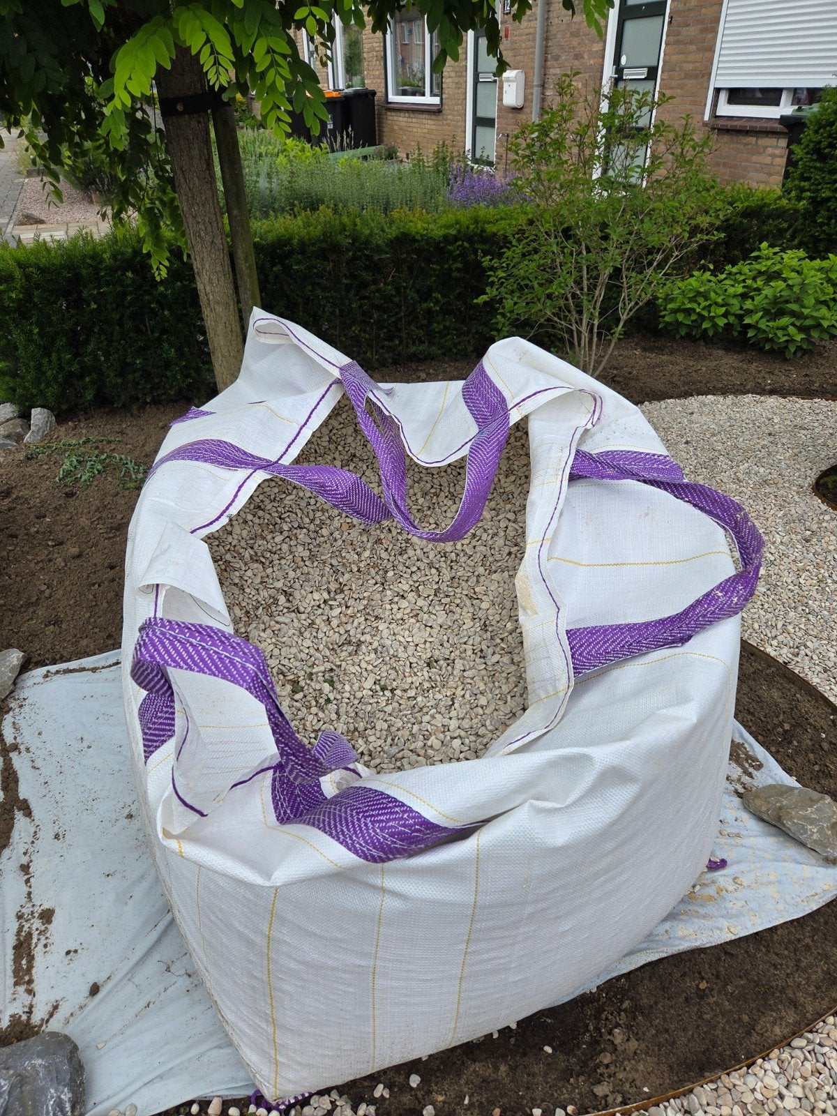 Big bag siergrind/split, castle grind, Tuin en Terras, Grind, Keien en Split, Ophalen, Nieuw, Beige, Grind