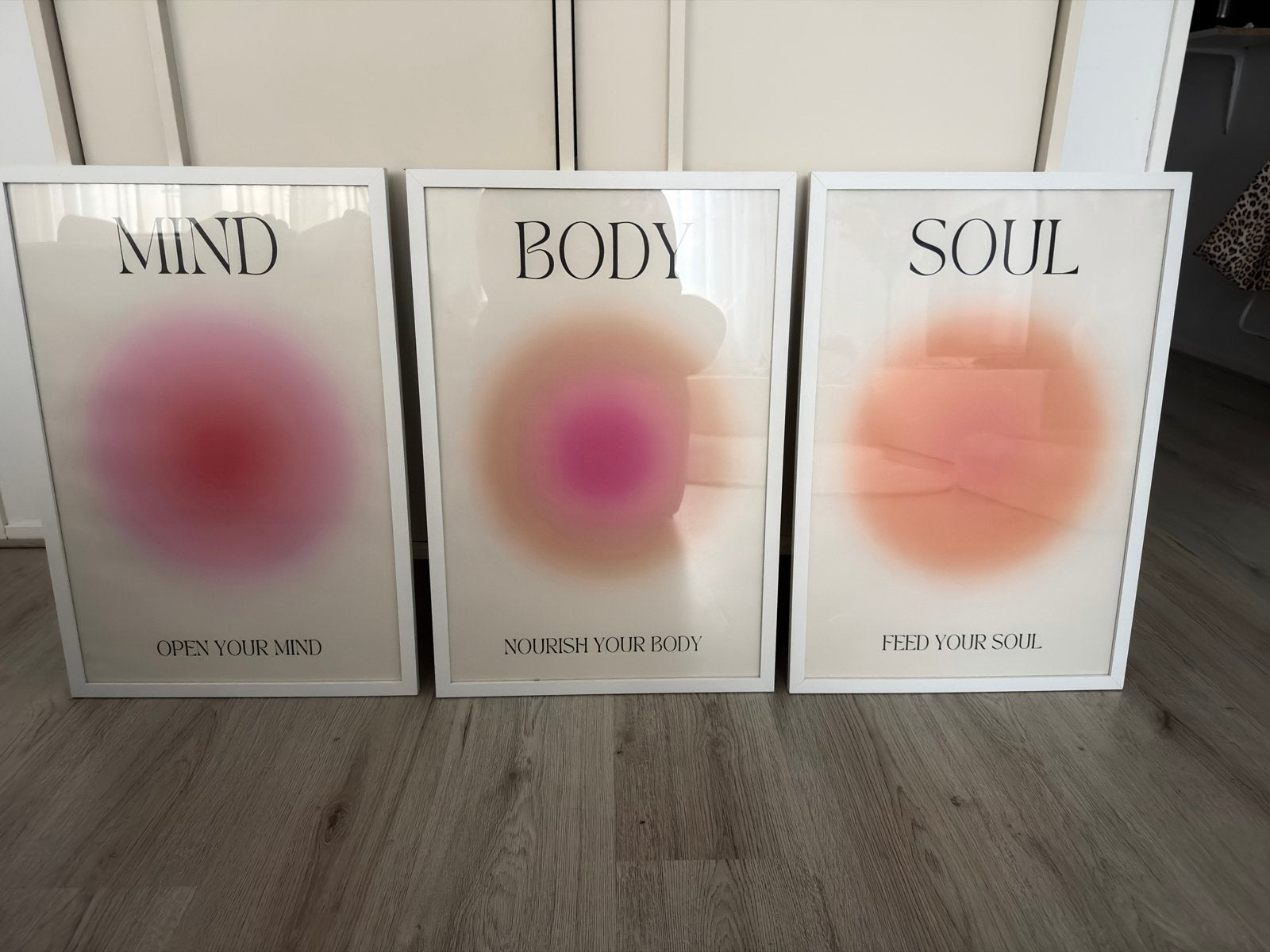 Set van 3 witte Hema lijsten met posters (verwisselbaar), Ophalen, Nieuw, Posterlijst, Met afbeelding