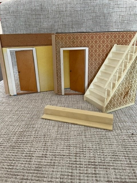 lundby trap en muren met deur, Ophalen, Gebruikt, Poppenhuis