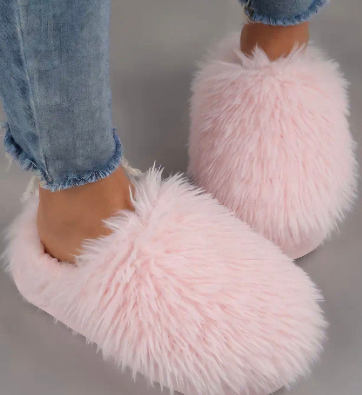 sloffen roze harig fluffy pantoffels mast 40/41, Ophalen of Verzenden, Nieuw, Roze