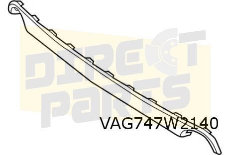 Volkswagen Beetle (7/11-7/16) Onderspoiler achterbumper (2x