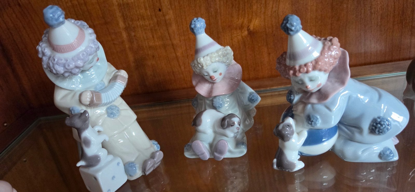 Lladró Porseleinen Clown Beeldjes - Set van 3, Ophalen of Verzenden, Zo goed als nieuw