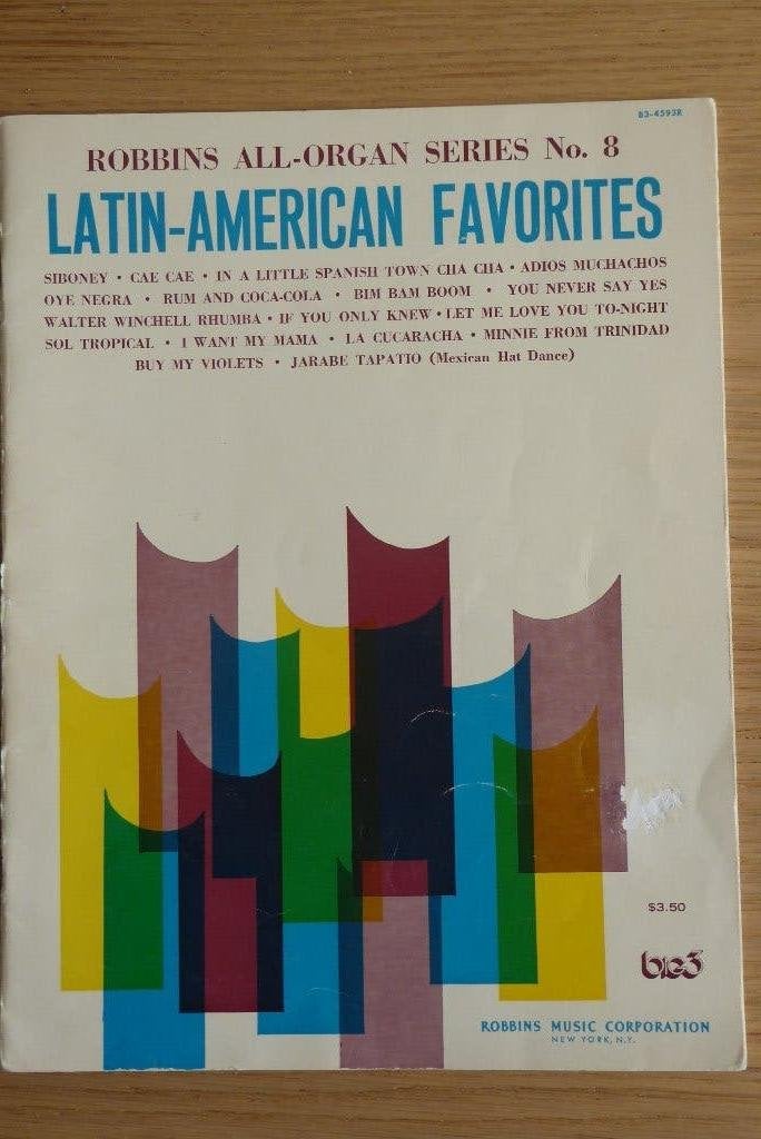 Robbins All-Organ Series no 8 -Latin American favorites, Orgel, Gebruikt, Ophalen of Verzenden, Artiest of Componist
