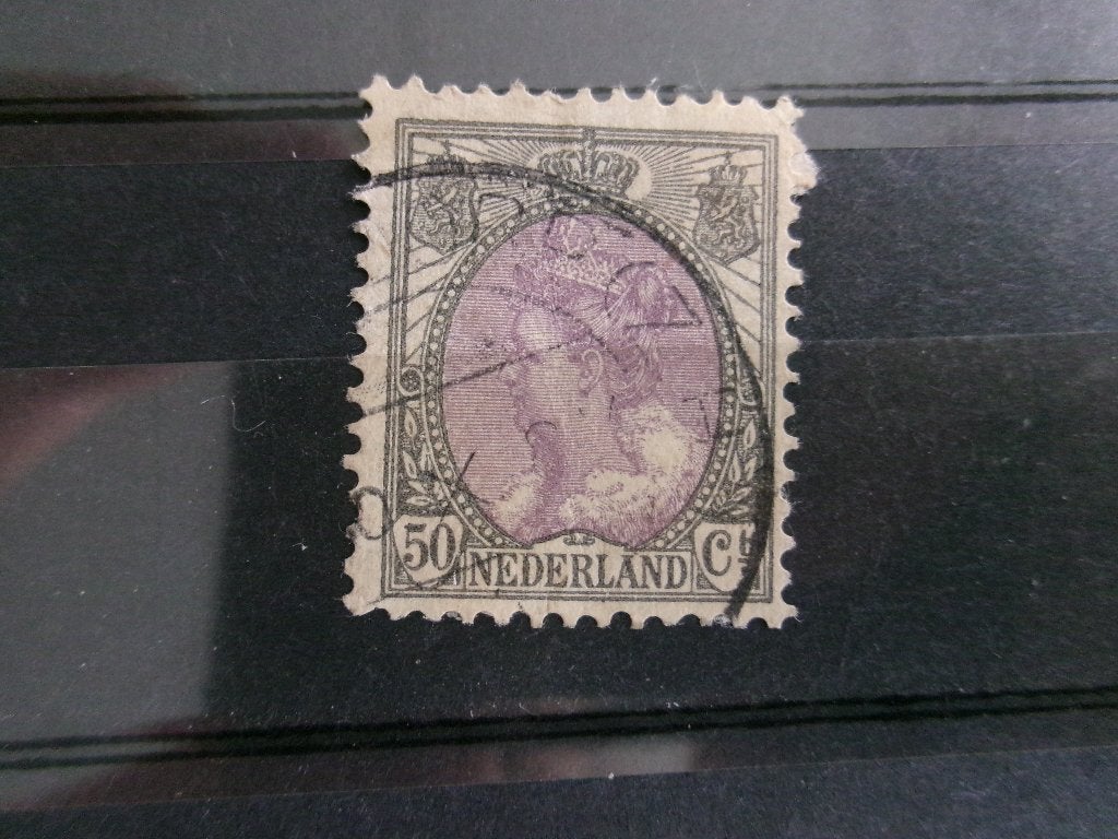 1914 - koningin wilhelmina 50 ct (175a), Postzegels en Munten, Ophalen of Verzenden, Gestempeld