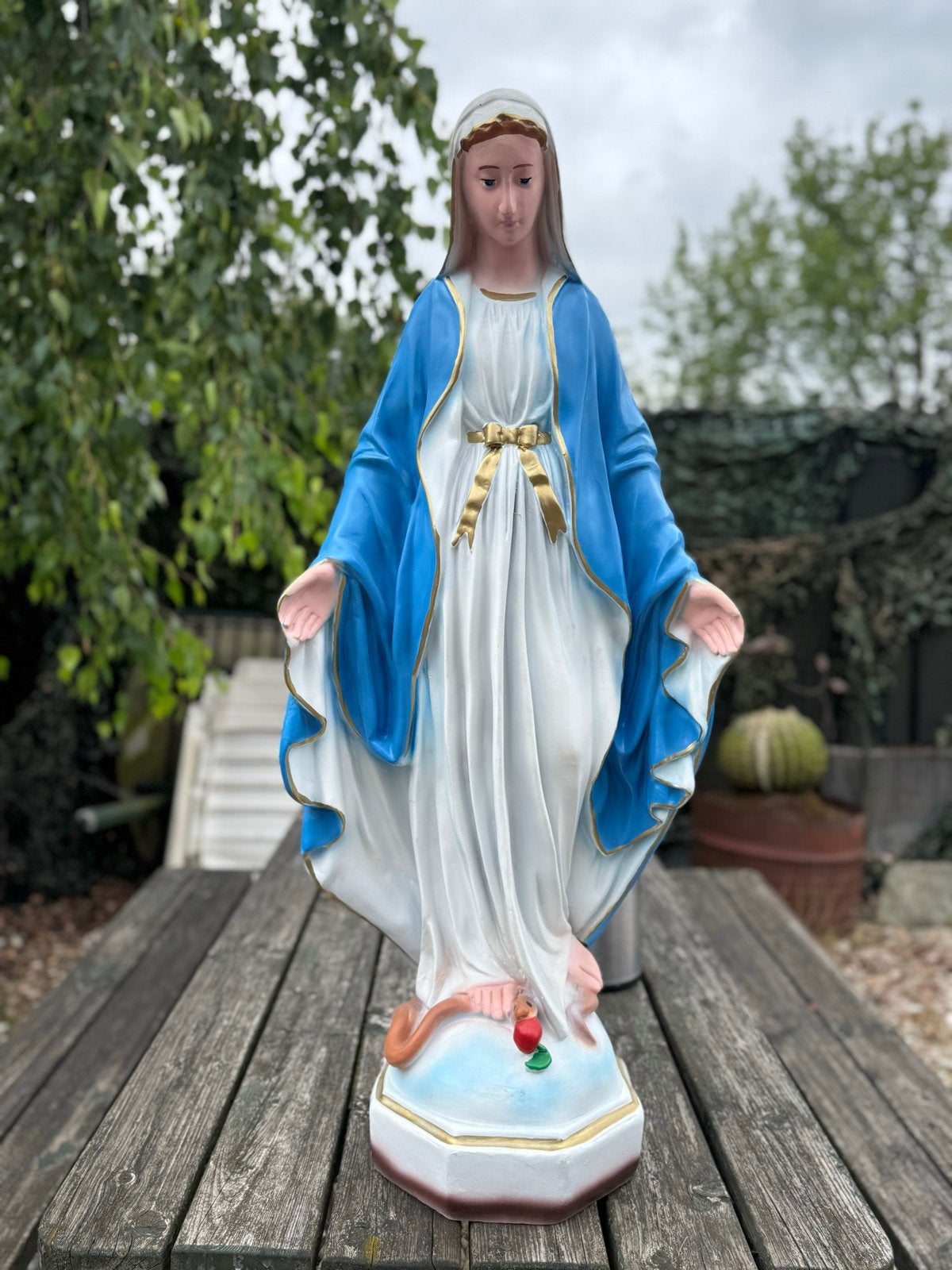 Groot Mariabeeld - Onze Lieve Vrouw van Lourdes, Antiek en Kunst, Ophalen