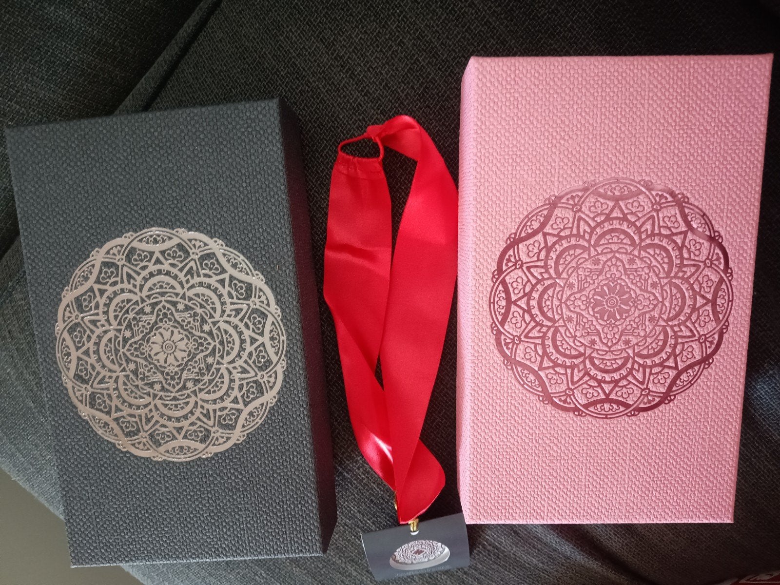 lege kado doosjes rituals met enkele bijbehorende lint, Ophalen of Verzenden, Grijs