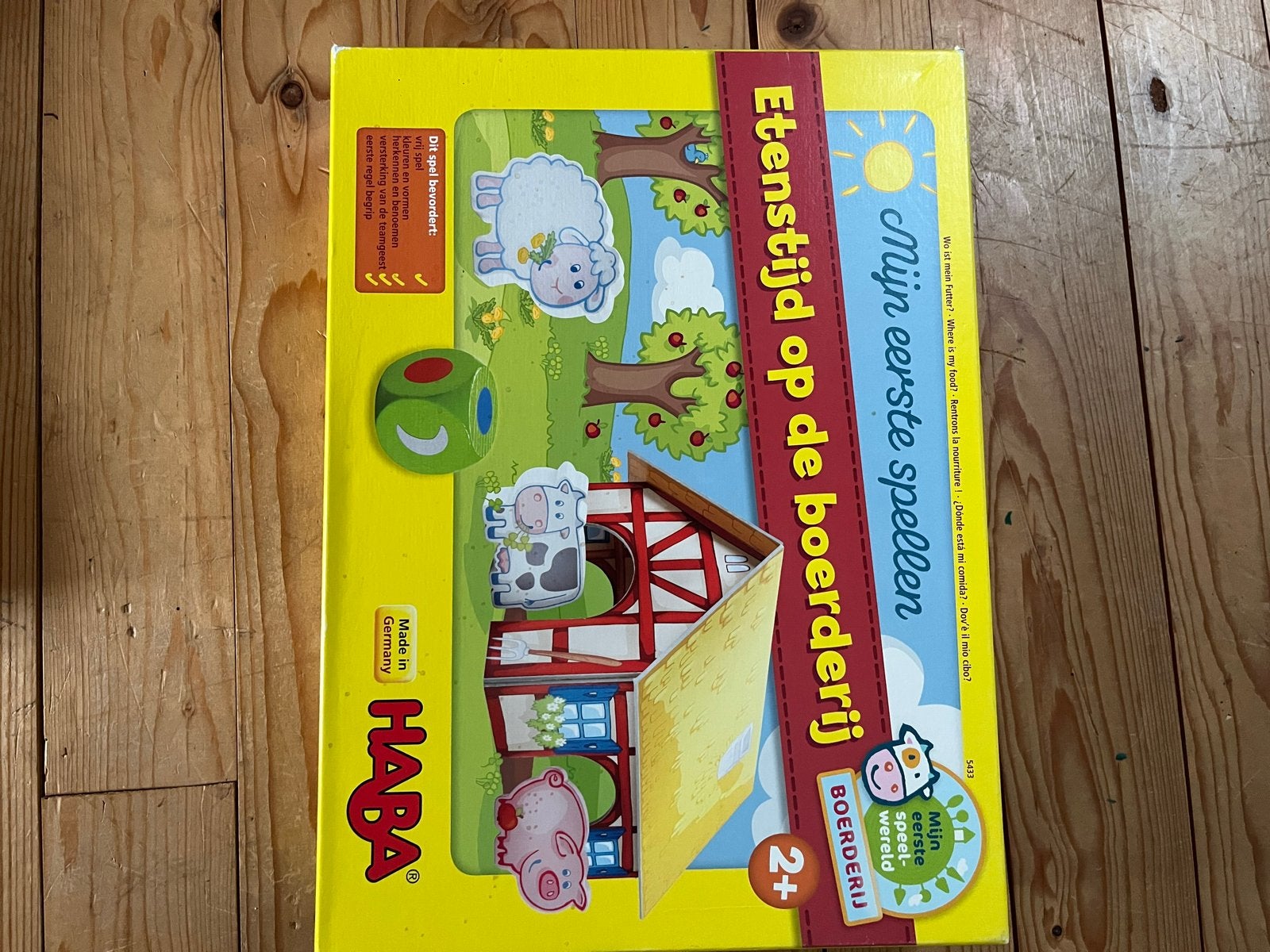 HABA Spelletjes: Etenstijd op de boerderij & Kabouterfeest, Kinderen en Baby's, Speelgoed | Overig, Ophalen, Gebruikt, Jongen of Meisje