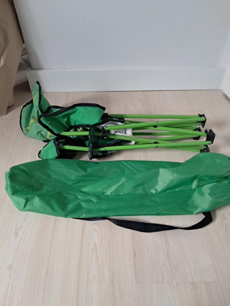 Groene kinder vouwstoel - Ideaal voor camping/tuin, Ophalen