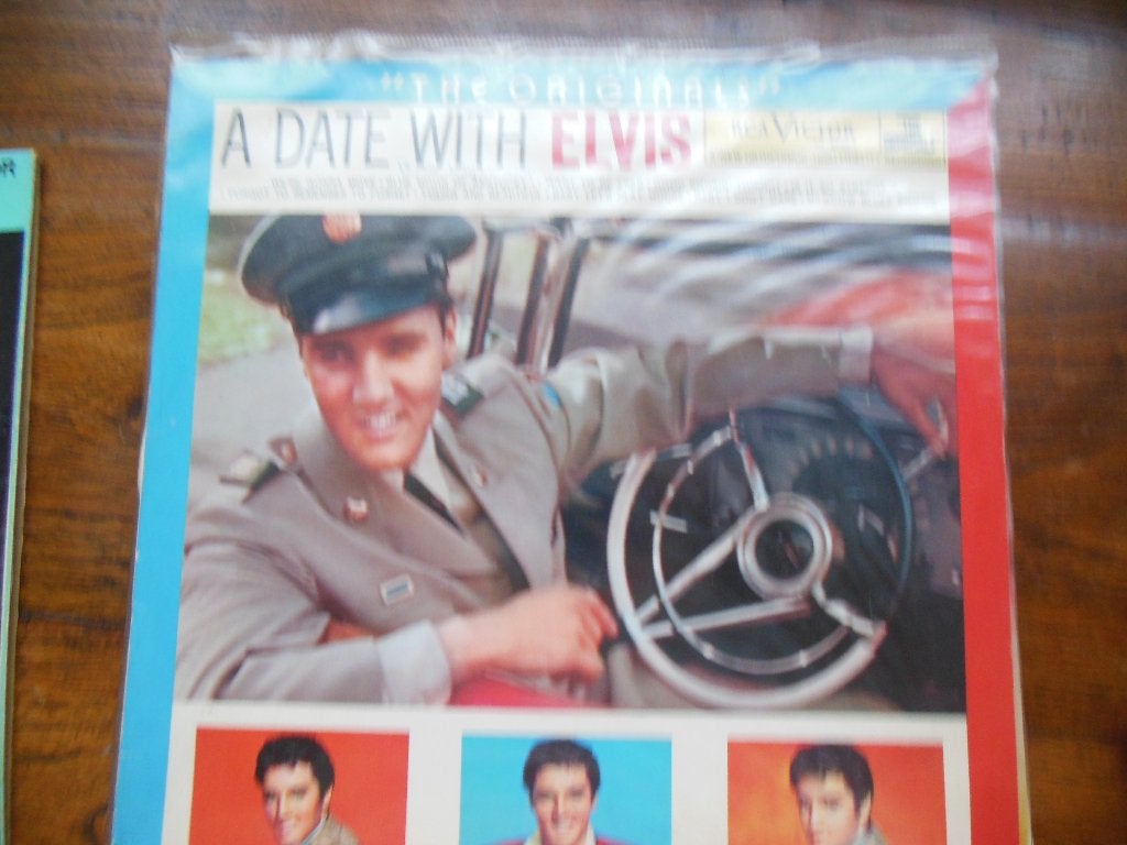 lp rock n roll the originals a date with elvis rca victor, LP, Gebruikt, Ophalen of Verzenden, 12 inch