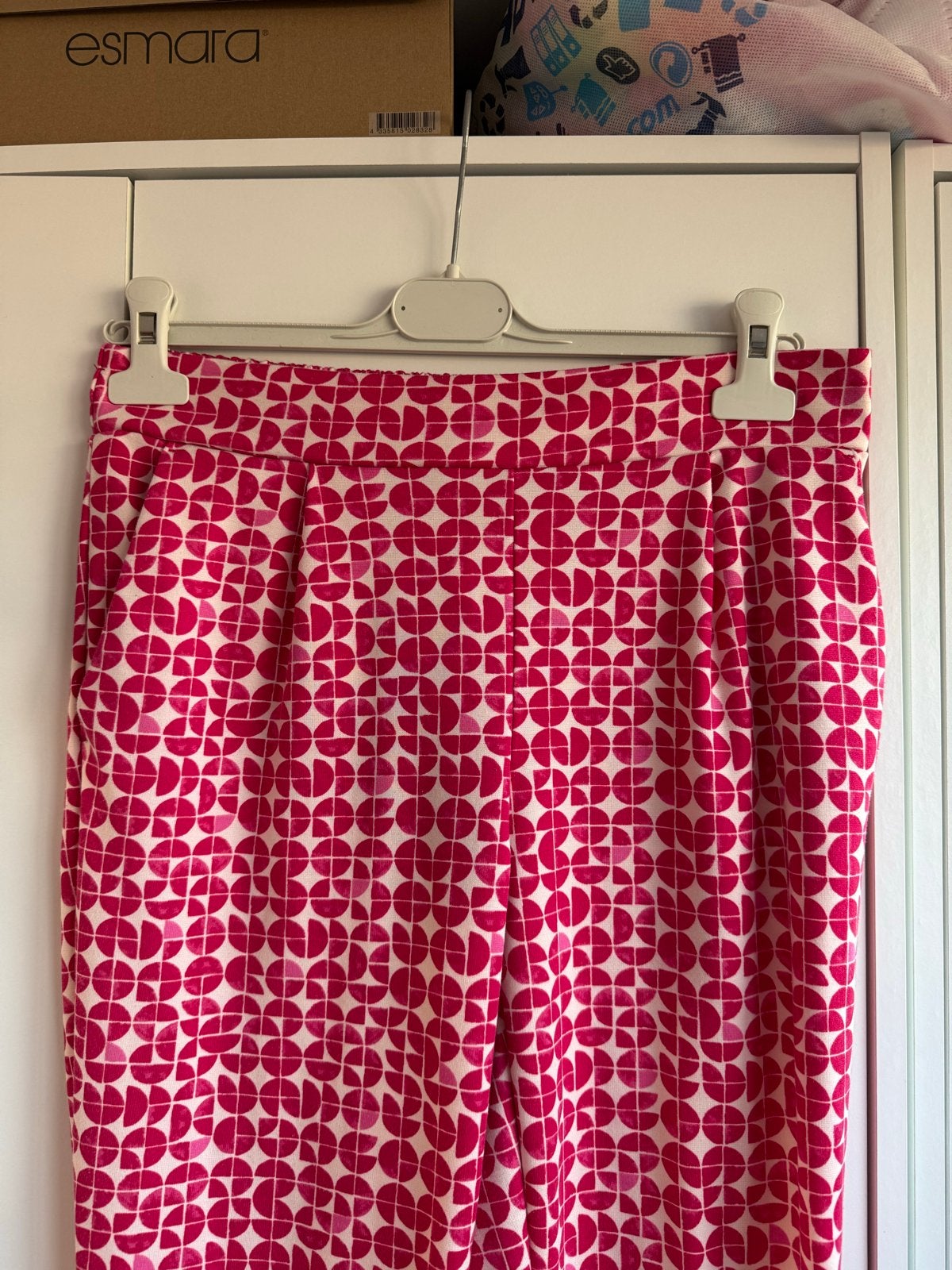 Ichi broek met patroon - Maat M, Ophalen of Verzenden, Zo goed als nieuw, Maat 38/40 (M), Roze
