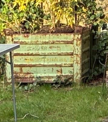 Robuuste stalen bloembak voor de tuin, Ophalen, Gebruikt, Metaal, 60 tot 100 cm