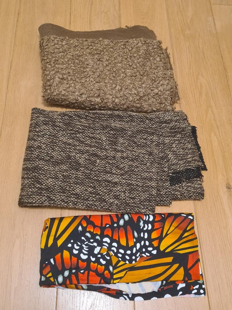 Reststoffen 3 stuks, Hobby en Vrije tijd, Stoffen en Lappen, Ophalen of Verzenden, Gebruikt, Katoen, 120 cm of meer