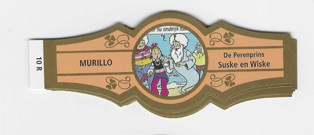 reeks 2659   suske en wiske 1-10 sigarenbanden, Ophalen of Verzenden, Zo goed als nieuw, Sigarenbandjes