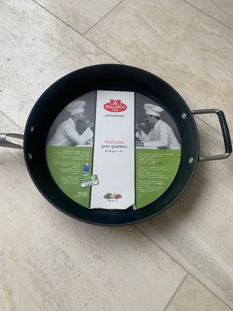 Nieuwe Ballarini  Koekenpan - Ø 36 cm, Ophalen of Verzenden, Nieuw, Aluminium, Koekenpan