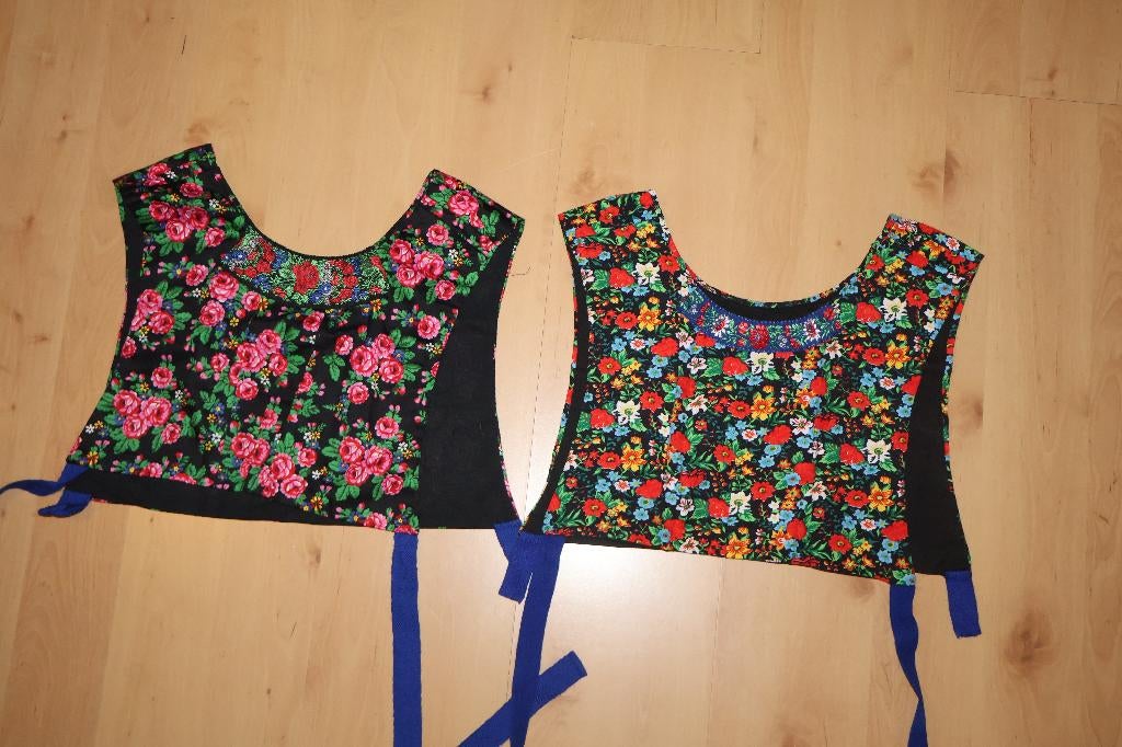 2 x gebloemde kraplap, Staphorster klederdracht, Ophalen of Verzenden