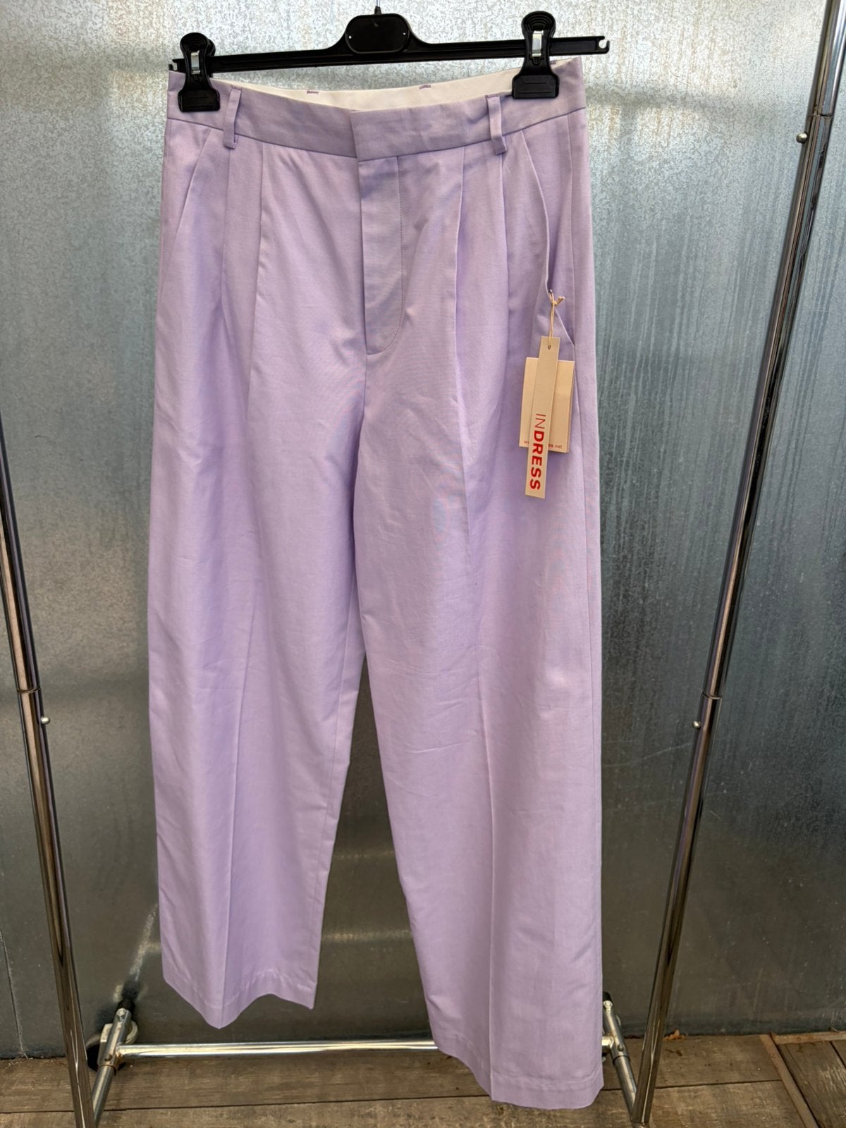 Broek indress 2 M lila pantalon €445 paars nieuw, Maat 38/40 (M), Paars, Ophalen of Verzenden, Zo goed als nieuw