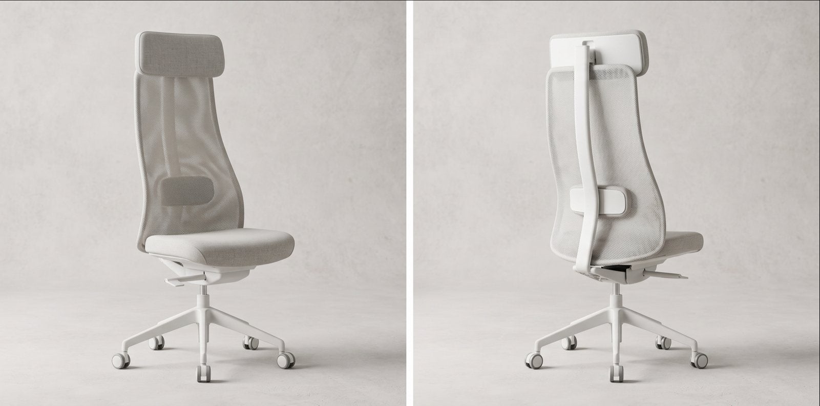 IKEA Ergonomische Bureaustoel - JÄRVFJÄLLET, Ophalen, Zo goed als nieuw, Grijs, Bureaustoel