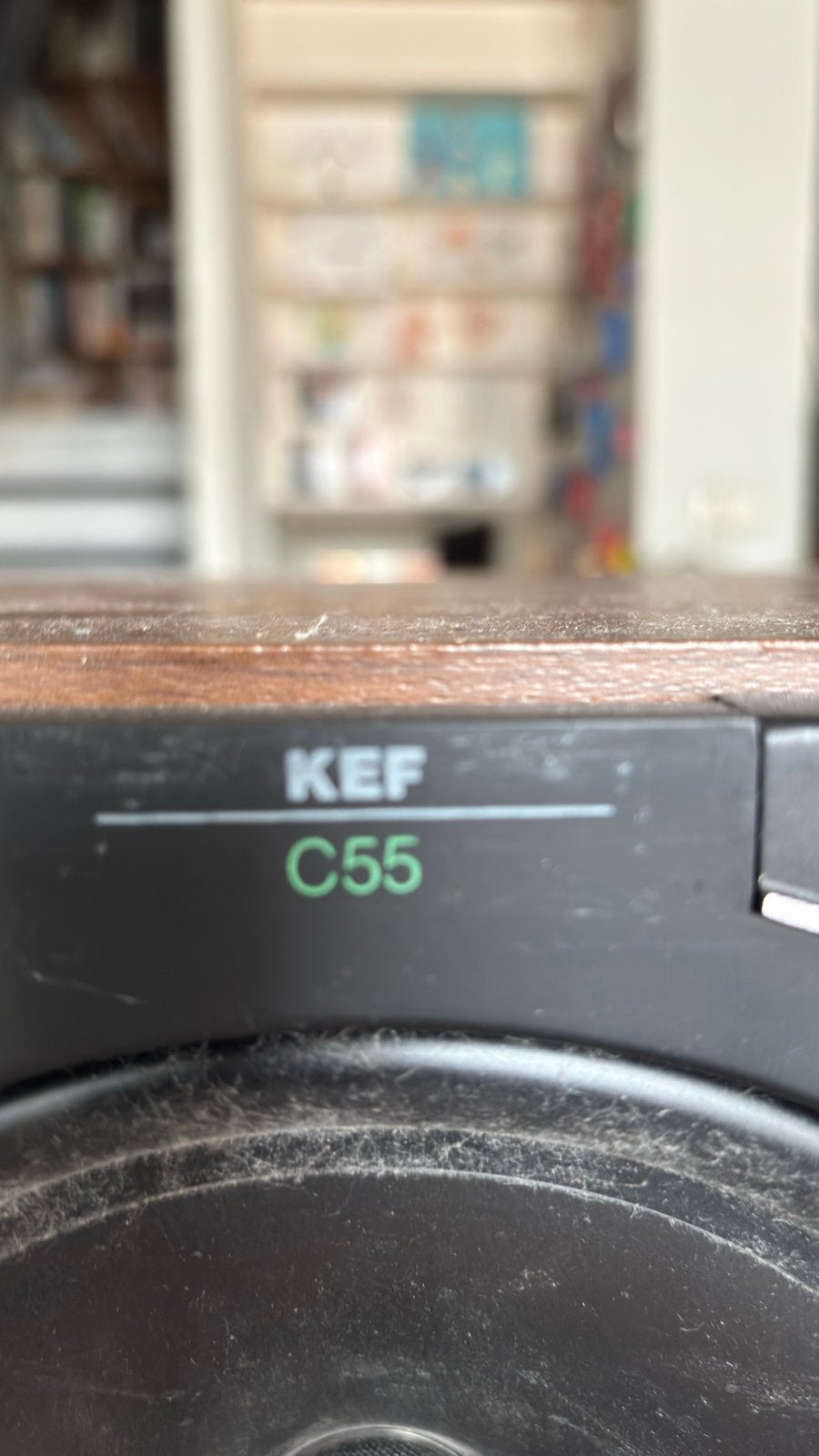 KEF C55 Luidsprekers - 1 defect, voor de hobbyist, 150 watt of meer, Vloerstaande luidspreker, Ophalen of Verzenden, Niet werkend