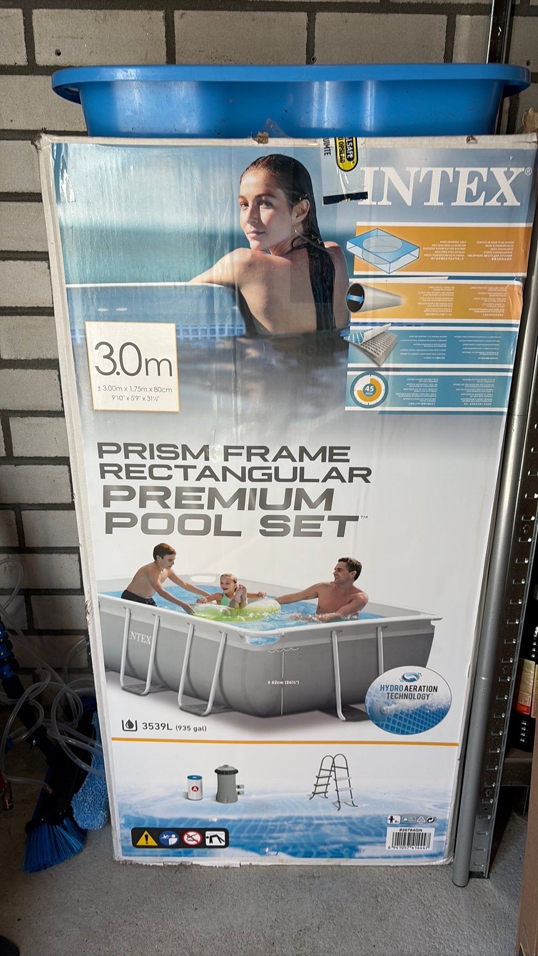 Intex Prism Frame zwembad, 200 tot 300 cm, Rechthoekig, Ophalen, 120 cm of meer