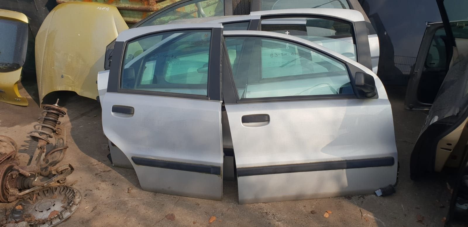 FIAT PANDA PORTIEREN RV+RA BJ 2004 TOT 2008, Gebruikt, -, Deur, -